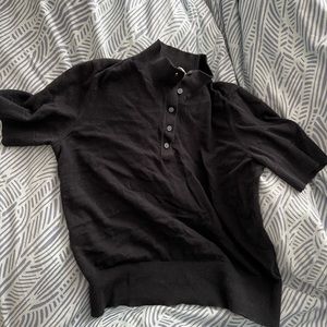 Everlane organic Cotton mock neck shirt
